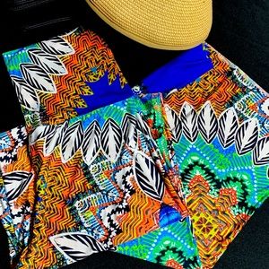 **SOLD** PALAZZO PANTS: Multiprint